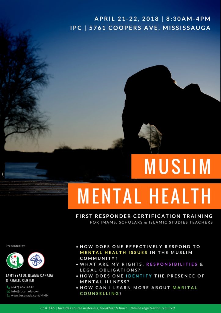 Muslim Mental Health Workshop MMH poster